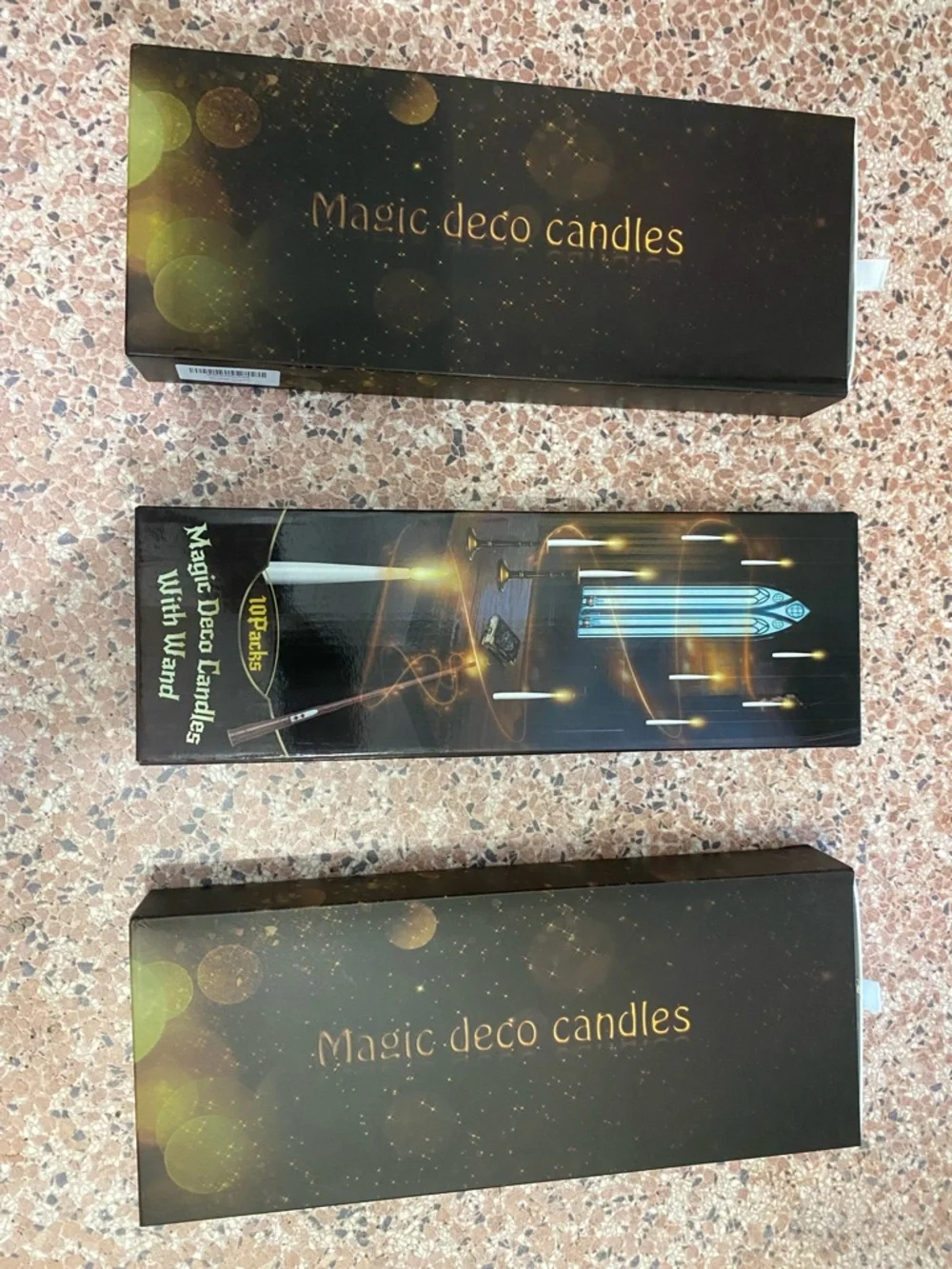 34 Floating Candles with 3 Wands - Flickering Warm Light LED Hanging Candle